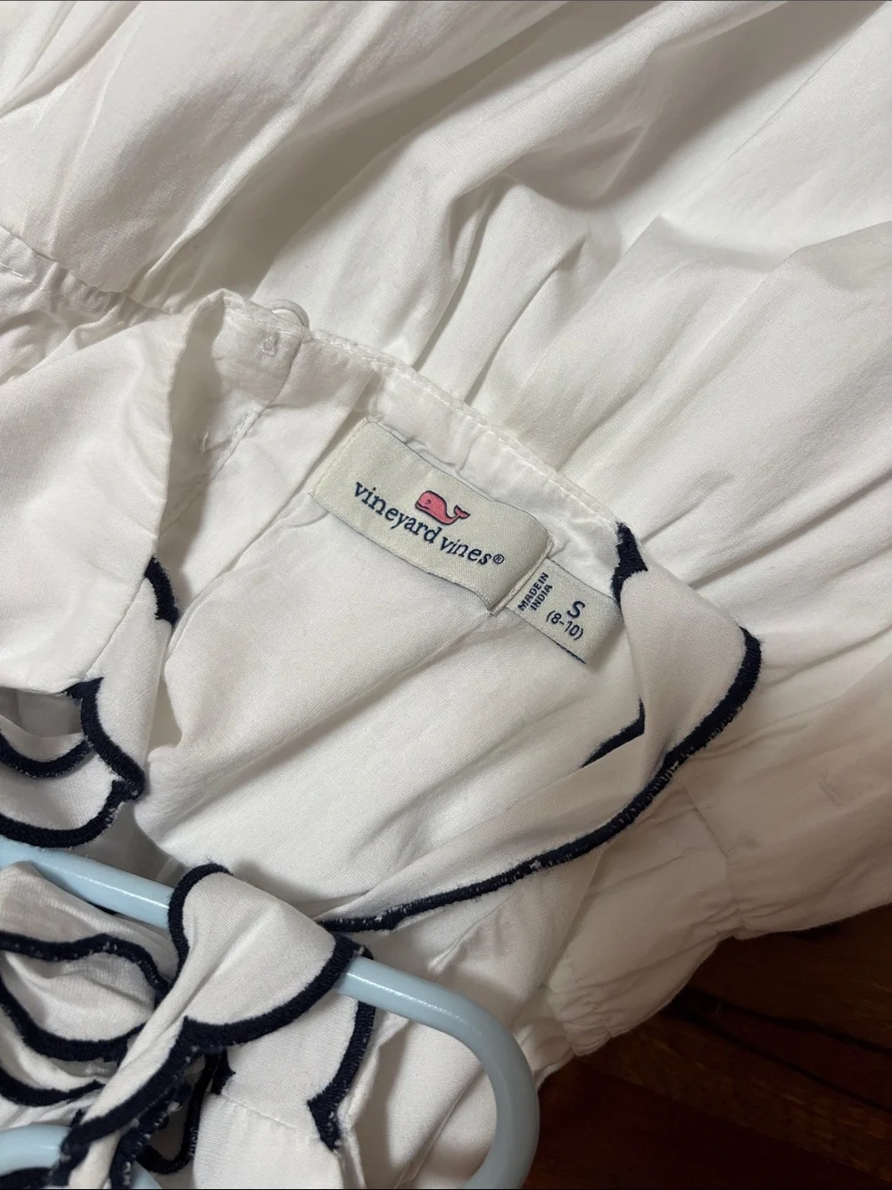 Brand new White Scalloped Strap Sundress for Girls